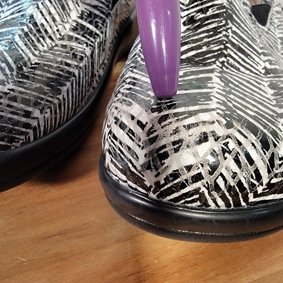 Alegria Keli Black & white Professional Nursing Nurse Work Shoes Flats Size 36 - Picture 13 of 17